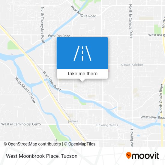 West Moonbrook Place map