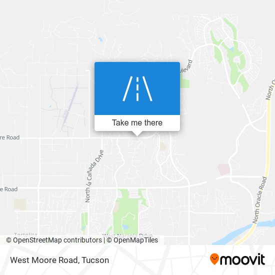 West Moore Road map