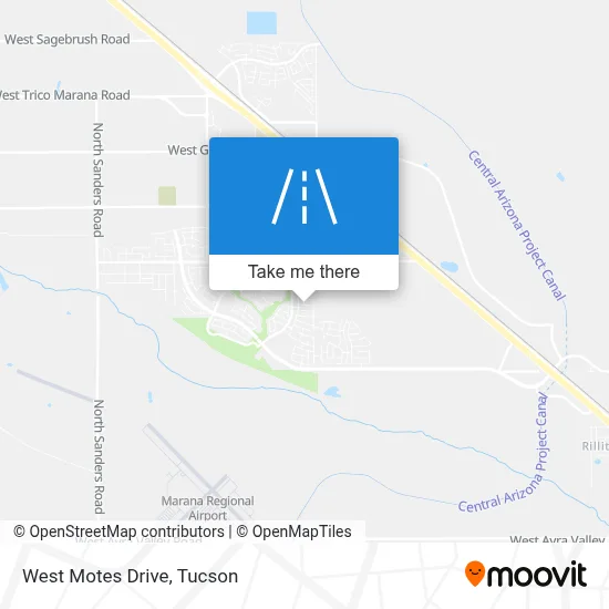 West Motes Drive map