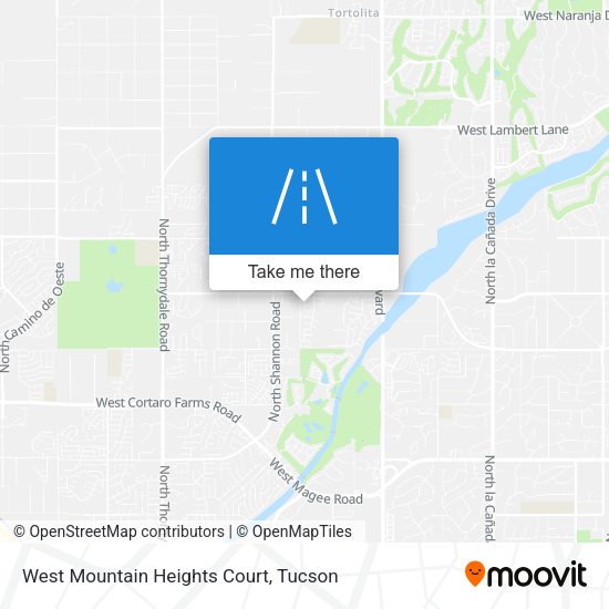 Mapa de West Mountain Heights Court