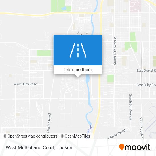 West Mulholland Court map