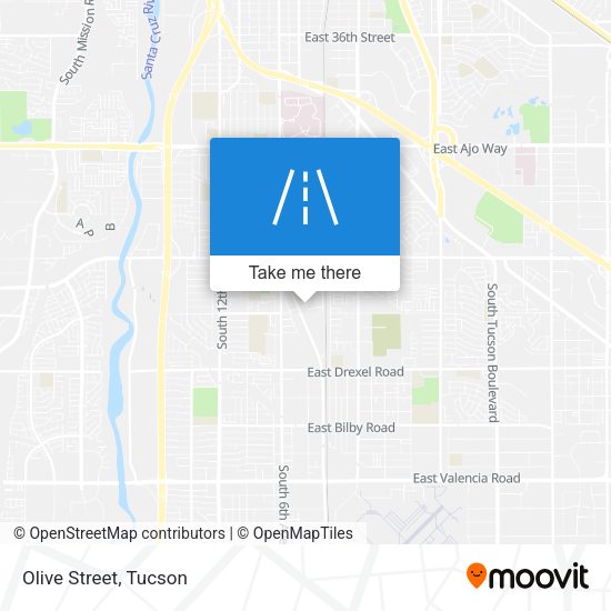 Mapa de Olive Street