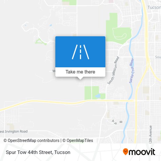 Spur Tow 44th Street map
