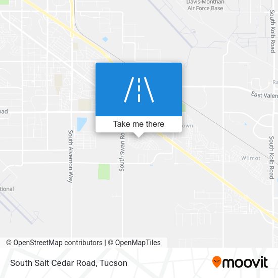 South Salt Cedar Road map