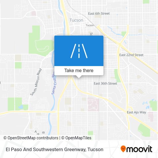 El Paso And Southwestern Greenway map