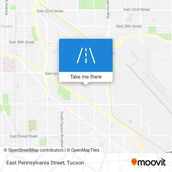 Mapa de East Pennsylvania Street