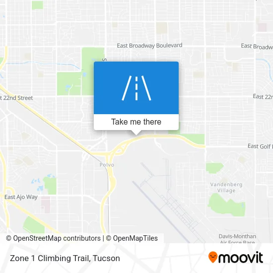 Zone 1 Climbing Trail map