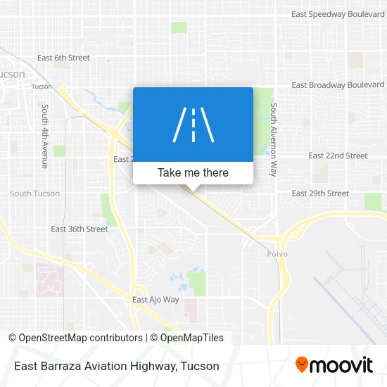 East Barraza Aviation Highway map