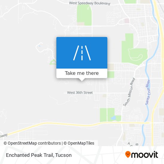 Enchanted Peak Trail map