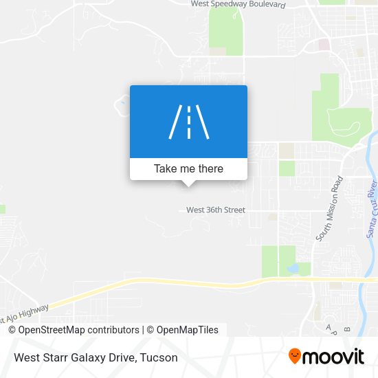 West Starr Galaxy Drive map