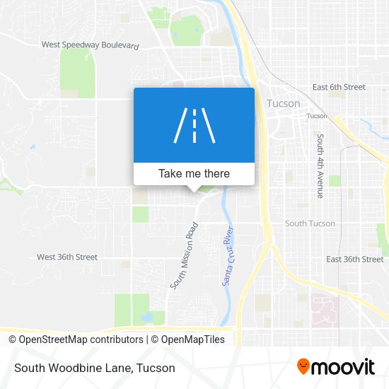 South Woodbine Lane map
