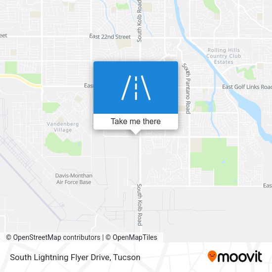 South Lightning Flyer Drive map