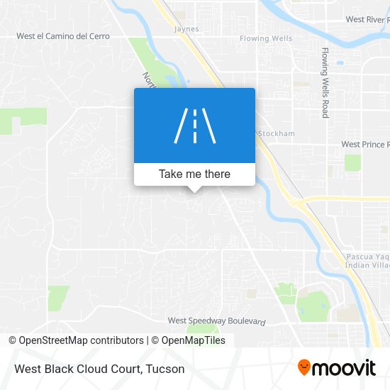West Black Cloud Court map