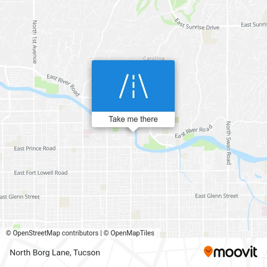 North Borg Lane map