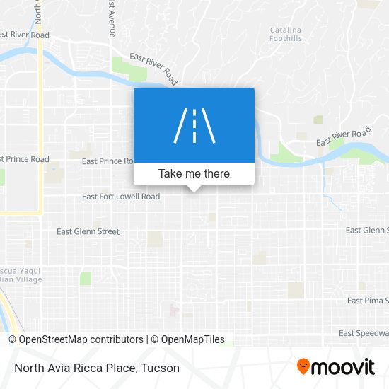 North Avia Ricca Place map