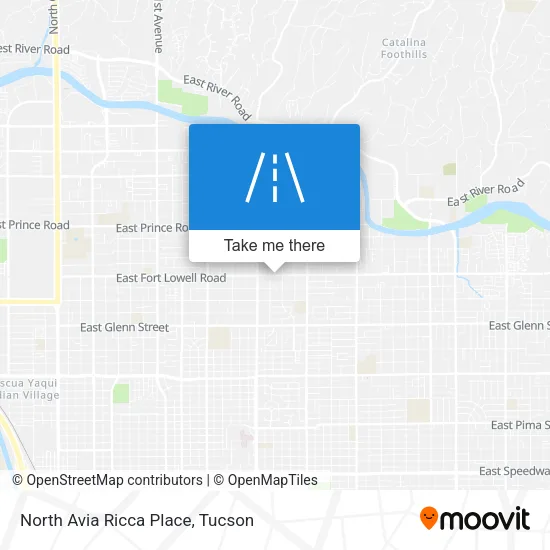 North Avia Ricca Place map