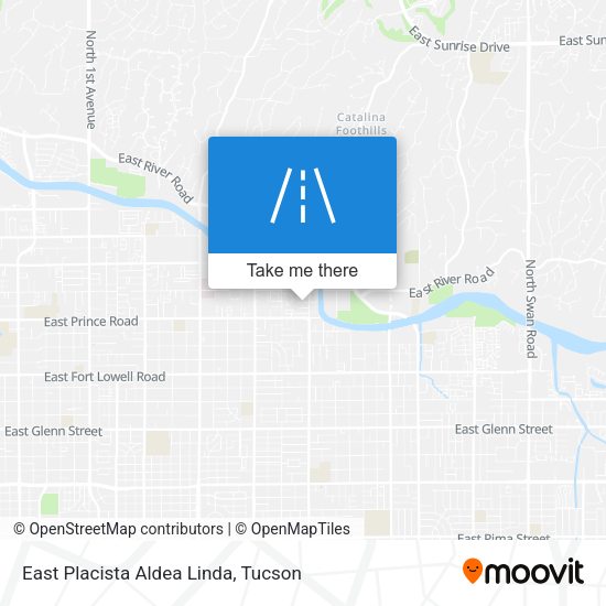 East Placista Aldea Linda map