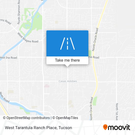 West Tarantula Ranch Place map