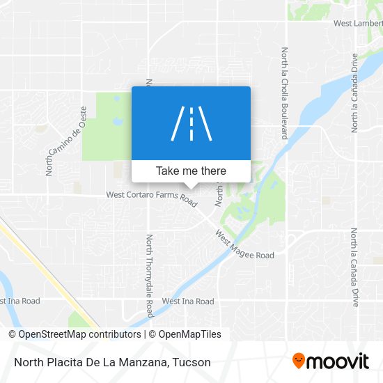 North Placita De La Manzana map