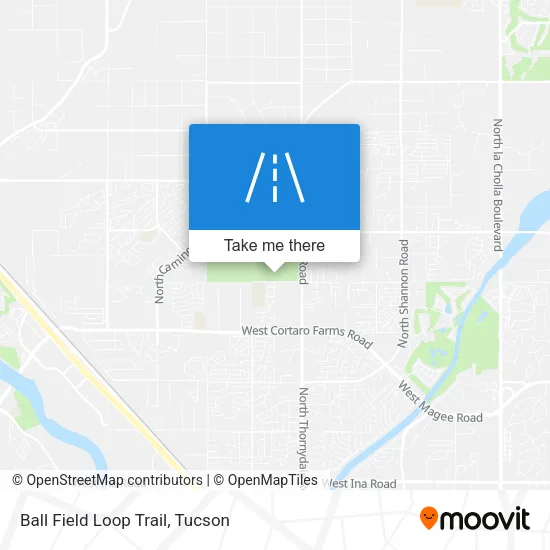 Ball Field Loop Trail map