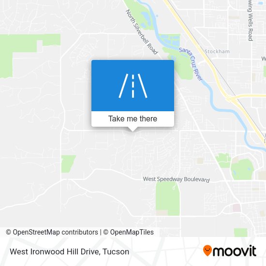 Mapa de West Ironwood Hill Drive