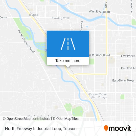 North Freeway Indsutrial Loop map