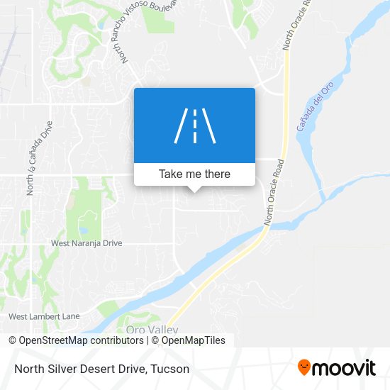 North Silver Desert Drive map