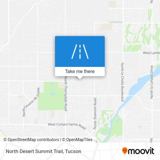 North Desert Summit Trail map