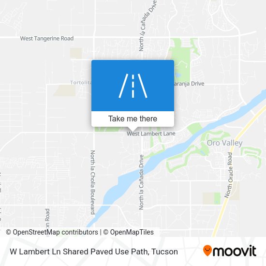 W Lambert Ln Shared Paved Use Path map