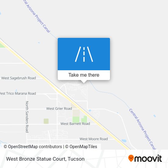 West Bronze Statue Court map