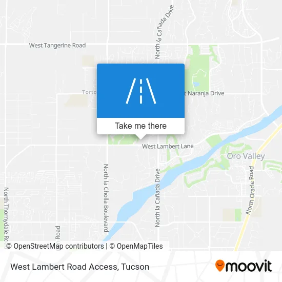 West Lambert Road Access map