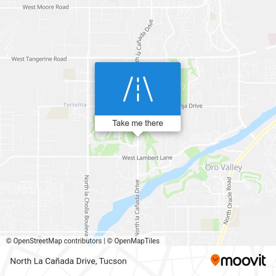 North La Cañada Drive map