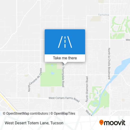West Desert Totem Lane map