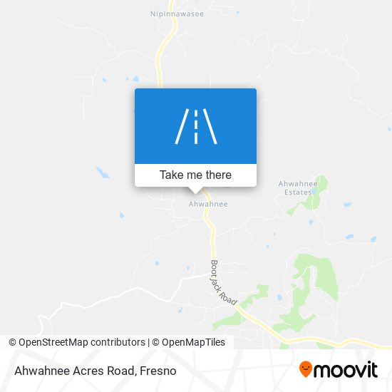 Ahwahnee Acres Road map