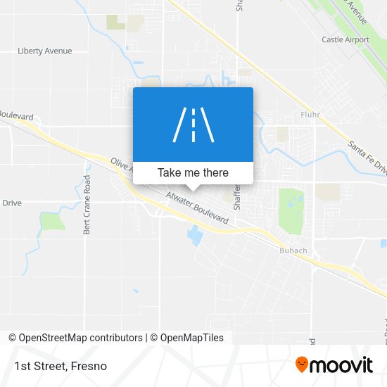Mapa de 1st Street