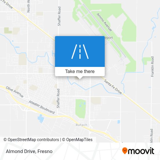 Almond Drive map