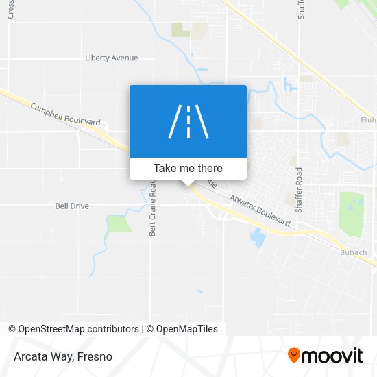 Arcata Way map