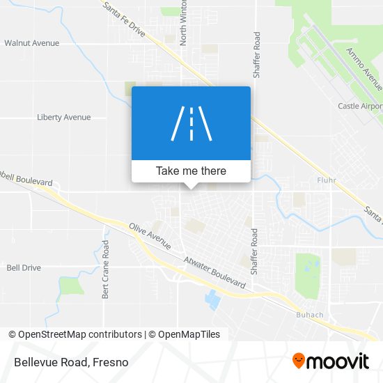 Bellevue Road map