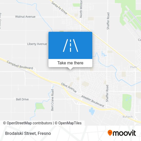 Mapa de Brodalski Street