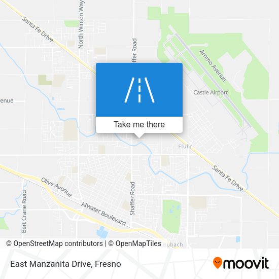 Mapa de East Manzanita Drive
