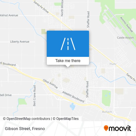 Gibson Street map
