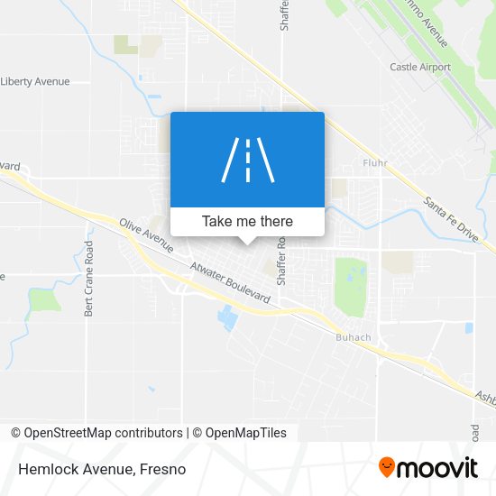 Mapa de Hemlock Avenue