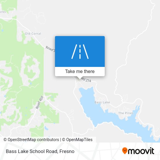 Bass Lake School Road map