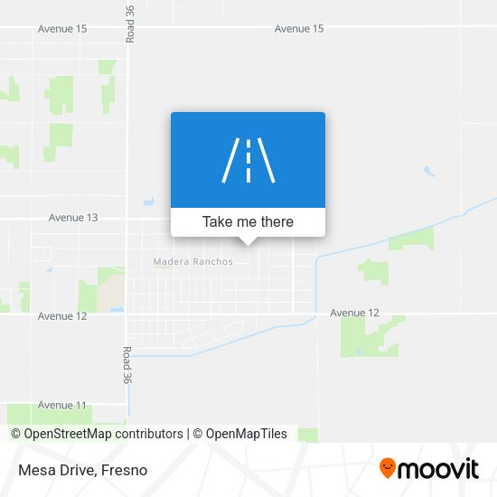 Mapa de Mesa Drive