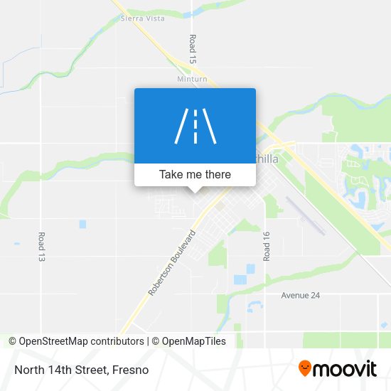 Mapa de North 14th Street