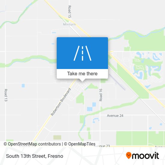 Mapa de South 13th Street