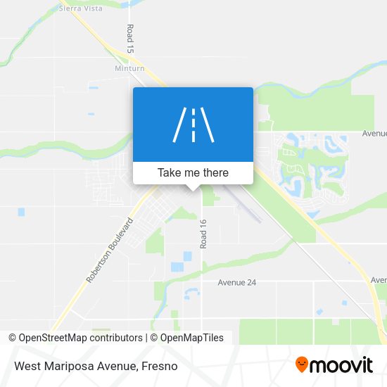 Mapa de West Mariposa Avenue