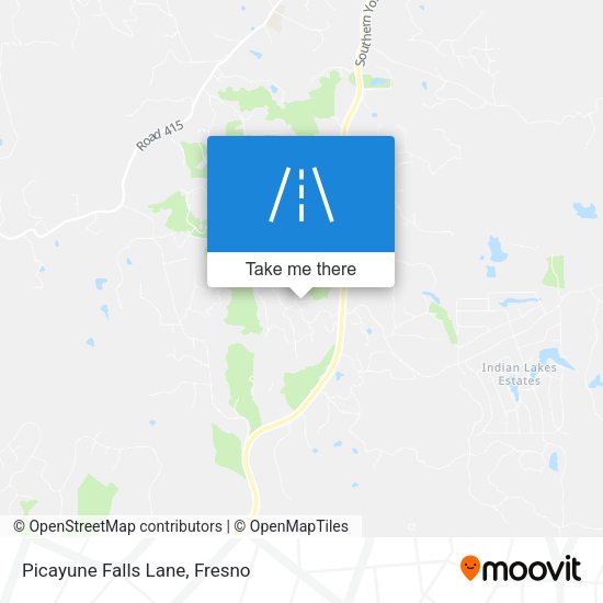 Picayune Falls Lane map
