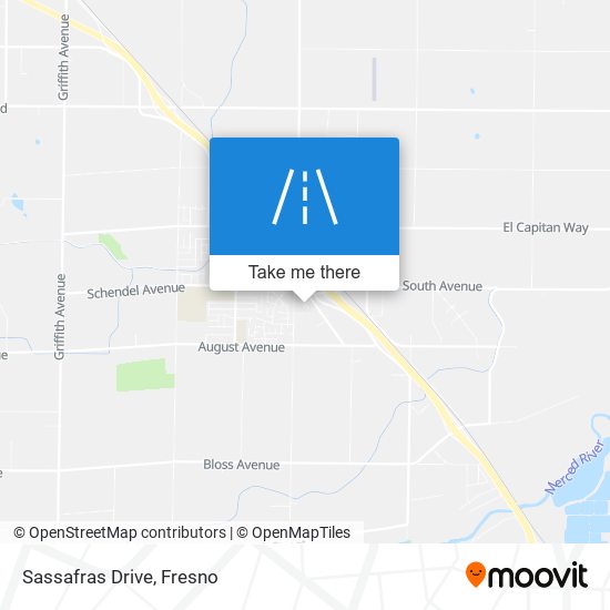 Sassafras Drive map