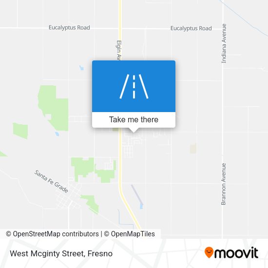 West Mcginty Street map
